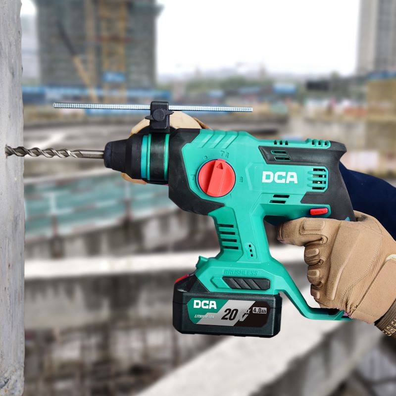 DCA 20V Brushless Rotary Hammer 2.1J Tool Only Altiven Power Tools
